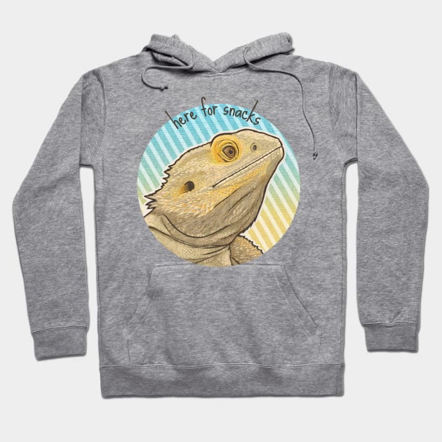 Bearded Dragon Snacks Hoodie by Nat Rodgers 